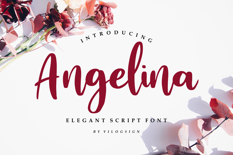 Download Angelina calligraphy brush font | fontsme.com