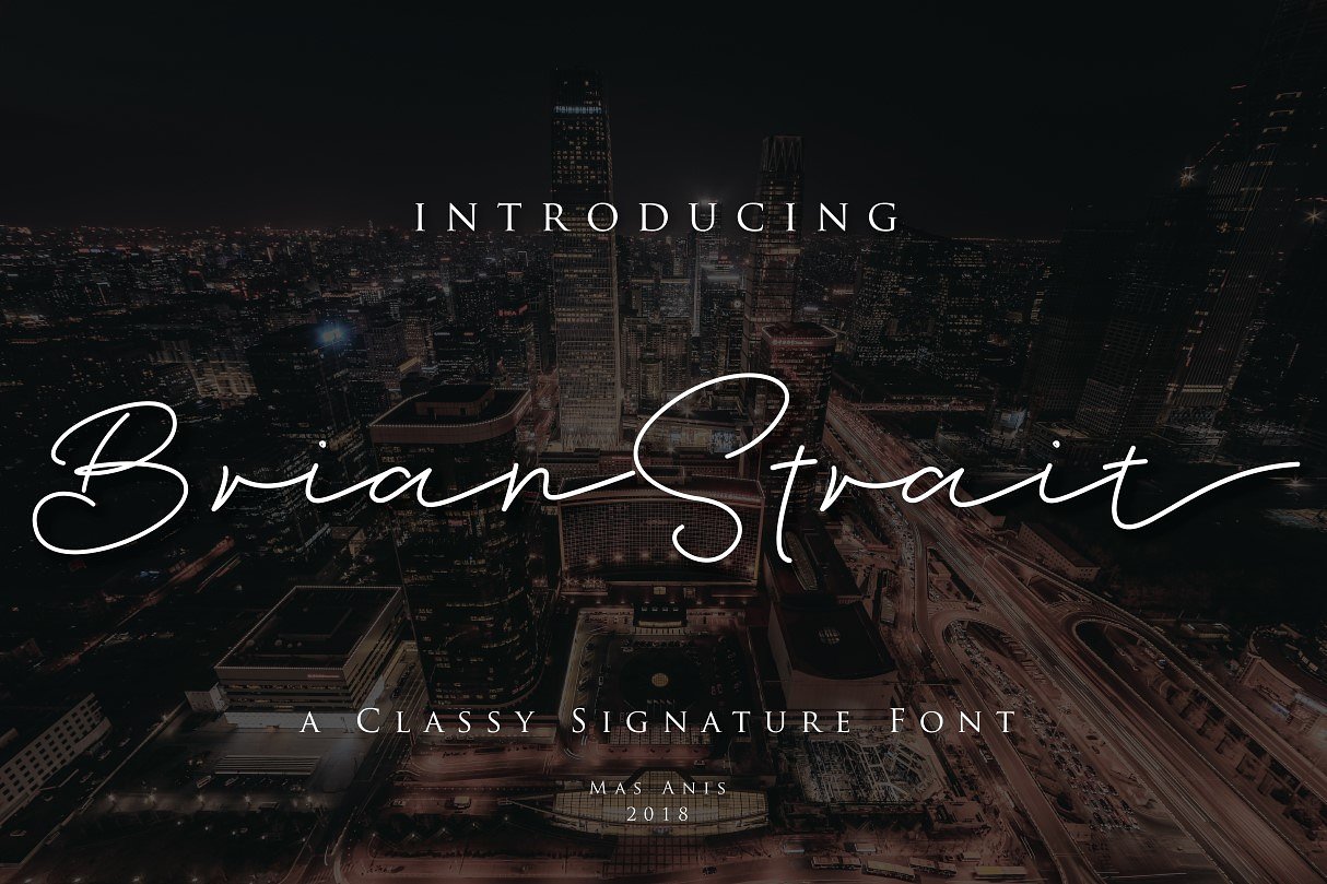 Download Brian Strait font | fontsme.com