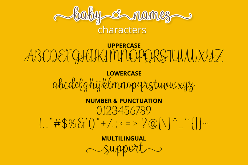Download Baby Names font | fontsme.com
