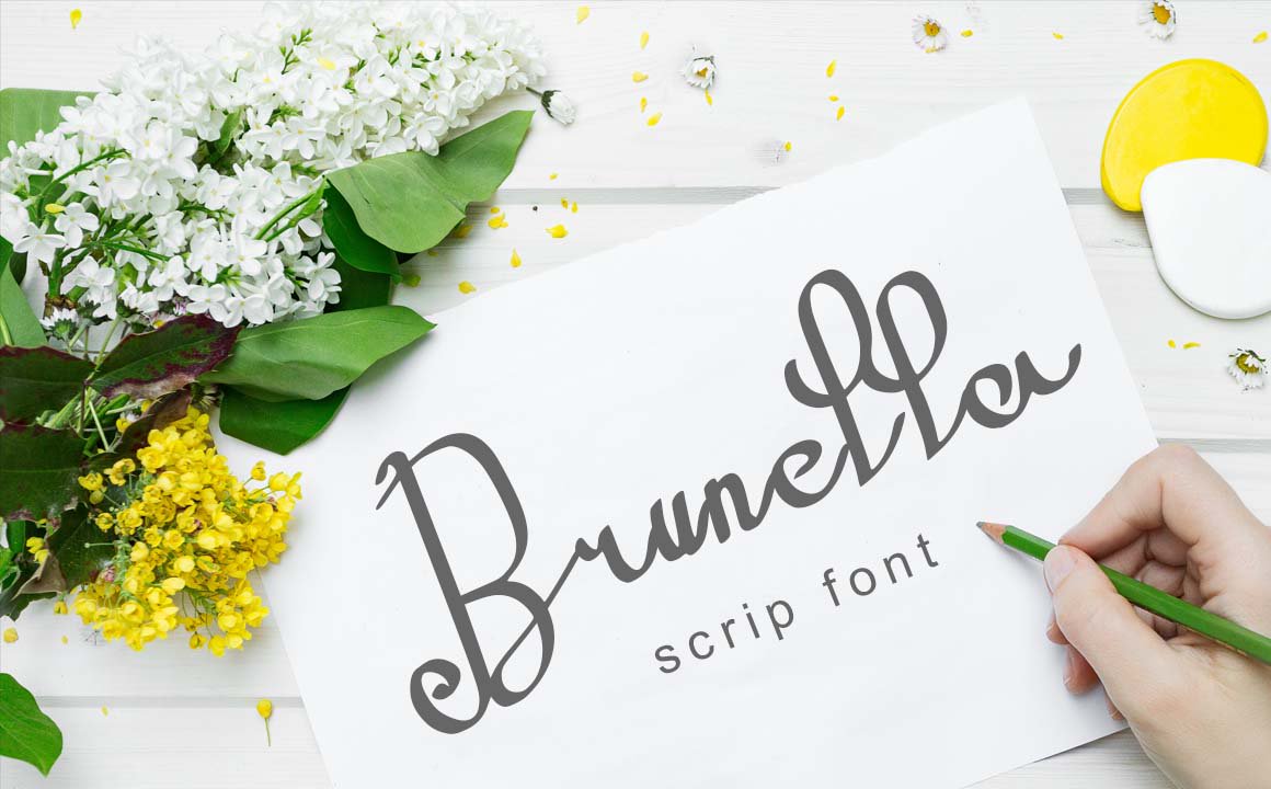Brunella Script Download Brunella script font | fontsme.com