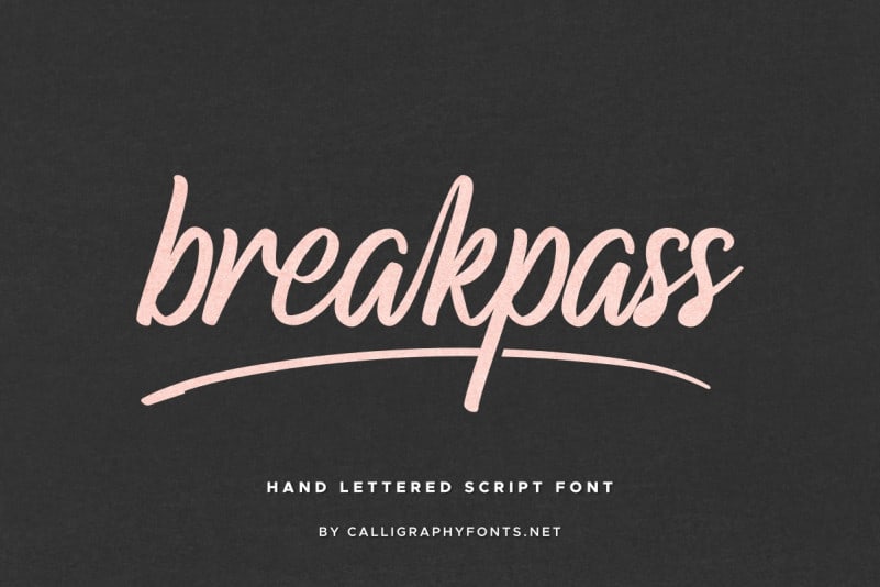 Download Breakpass Demo font | fontsme.com