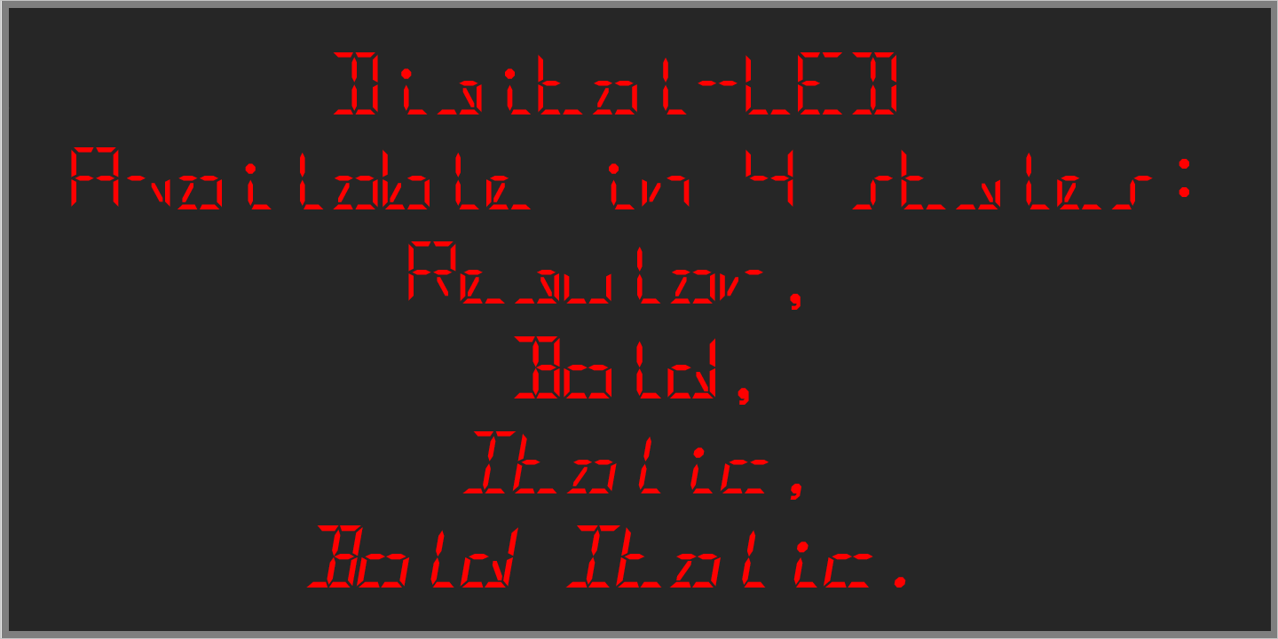 Download Digital-LED-Demo font | fontsme.com