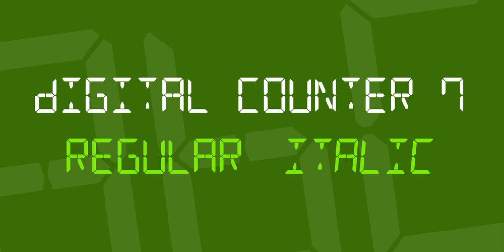 Download Digital Counter 7 font | fontsme.com
