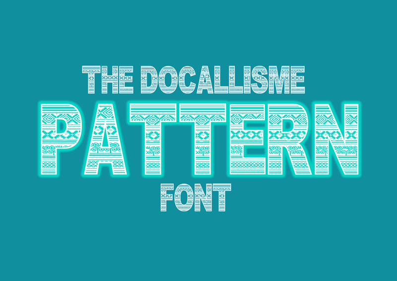Font With Pattern