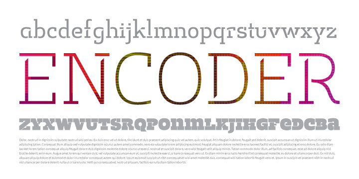 Download EncoderFat font | fontsme.com