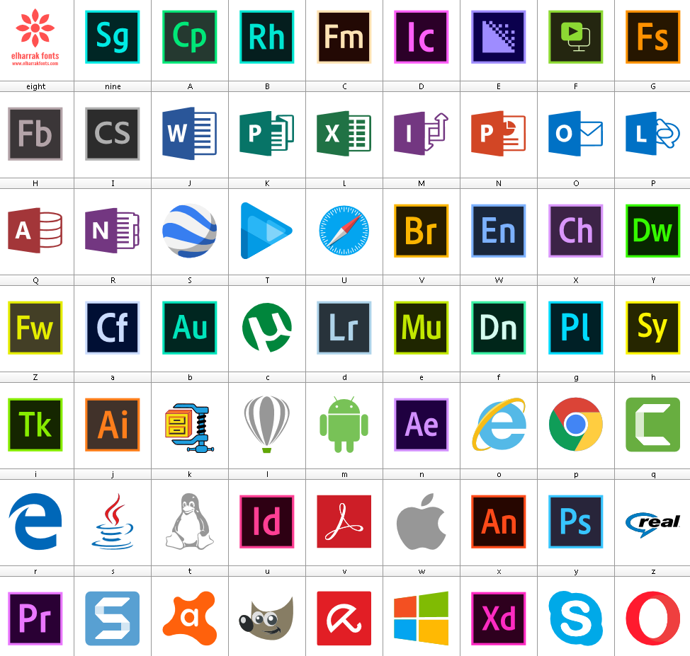 Opening Program Font Download Font Logos Programs font | fontsme.com