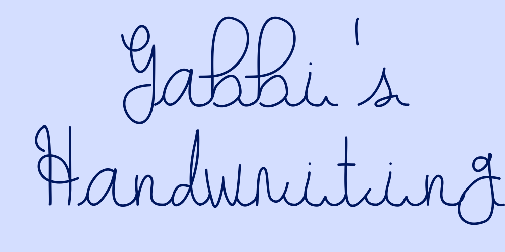 Hand Lettering Gaby Download Gabbi's Handwriting font | fontsme.com
