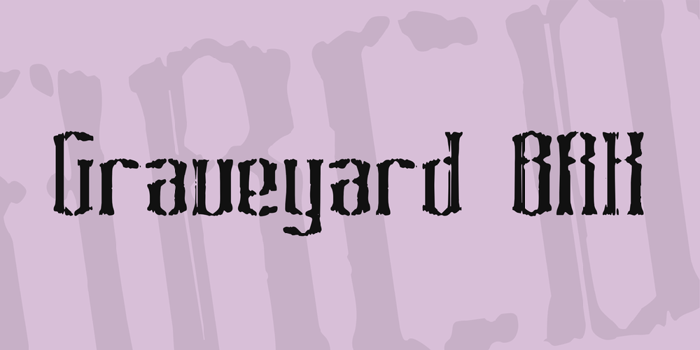 Greveyard Font Download Graveyard BRK font | fontsme.com
