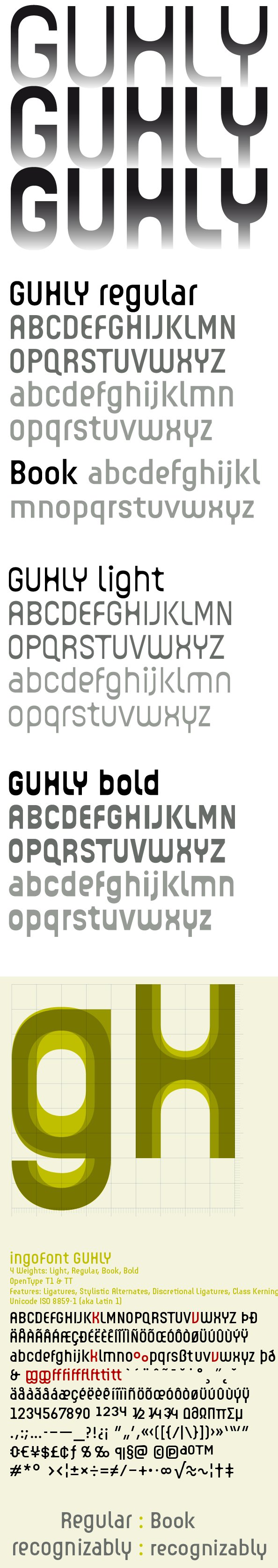 Download Guhly font | fontsme.com