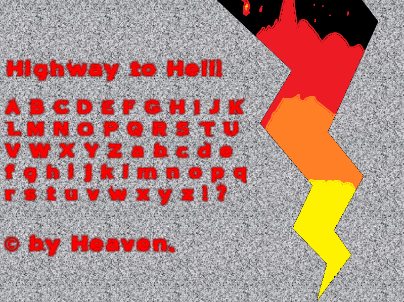 Download Highway to Hell! font | fontsme.com