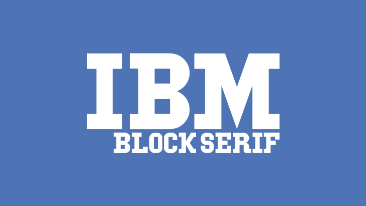 Download IBM Block Serif font | fontsme.com