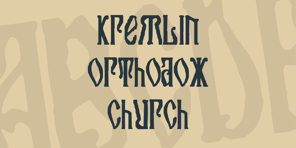 Download Kremlin Orthodox Church font | fontsme.com