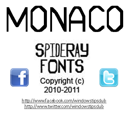 Download MONACO font | fontsme.com