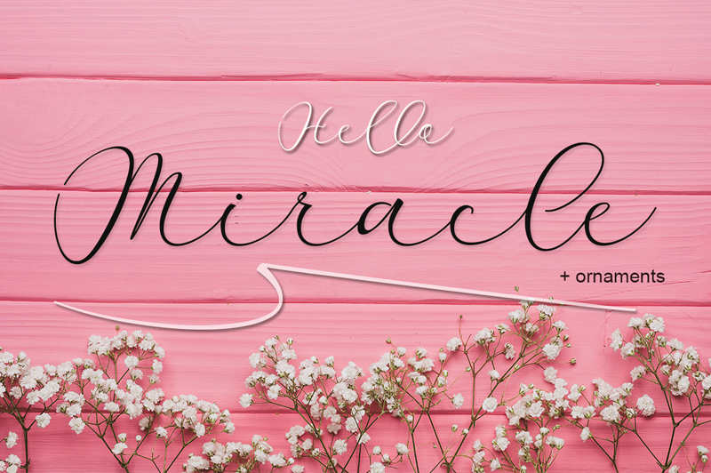 Download Miracle font | fontsme.com