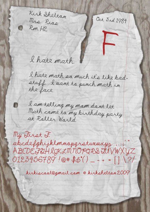 Download My First F font | fontsme.com