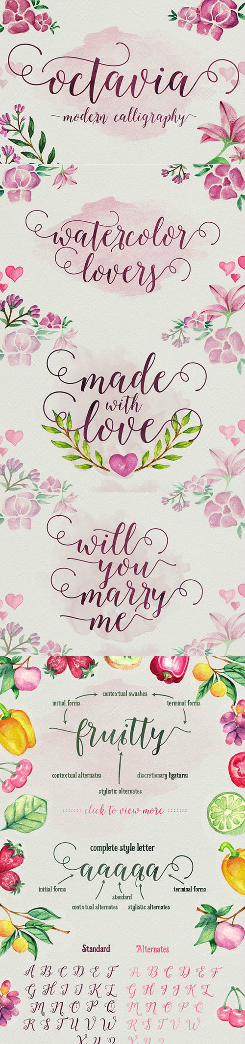 Writing Octavia Download Octavia Script font | fontsme.com