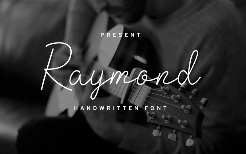 Download Raymond handwritten font | fontsme.com