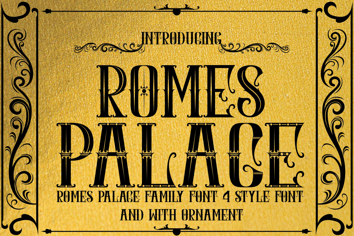 Promes Font Rome Download ROMES PALACE2 font | fontsme.com
