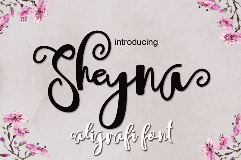 Download Sheyna font | fontsme.com