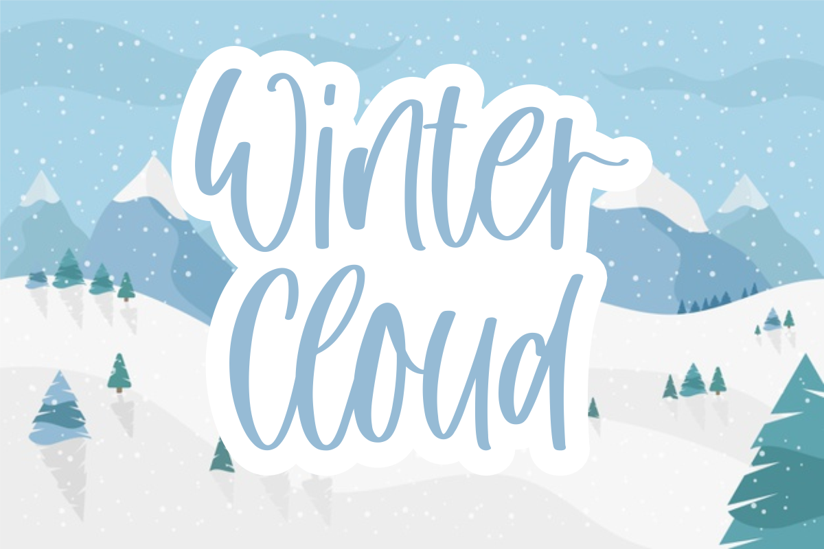 Download Winter Cloud font | fontsme.com